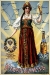 Плакат: Пиво Калинкинъ (девушка на земном шаре)