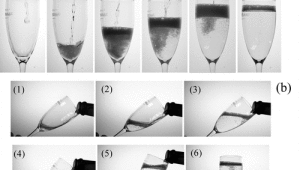 Фото: эксперименты с шампанским, как правильно наливать напиток
