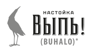 Фото: Логотип настойки «Выпь!» (BUHALO*)