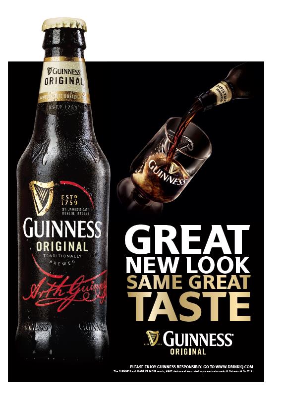 Фото: «Guinness» в обновленном дизайне теперь и в Украине.