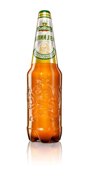 Фото: пиво «Львовское Белый Лев» в ПЭТ-бутылке