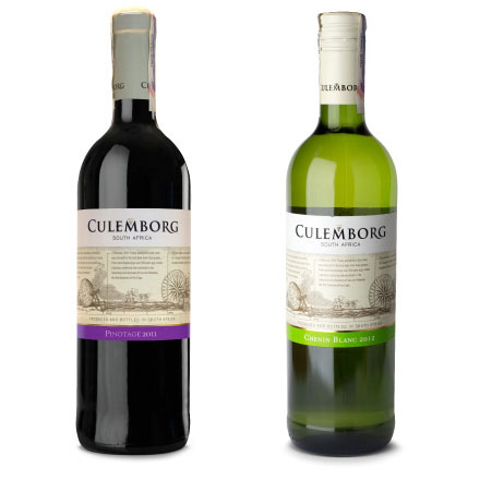 Фото: Вино «Culemborg Pinotage» и «Culemborg Chenin Blanc».