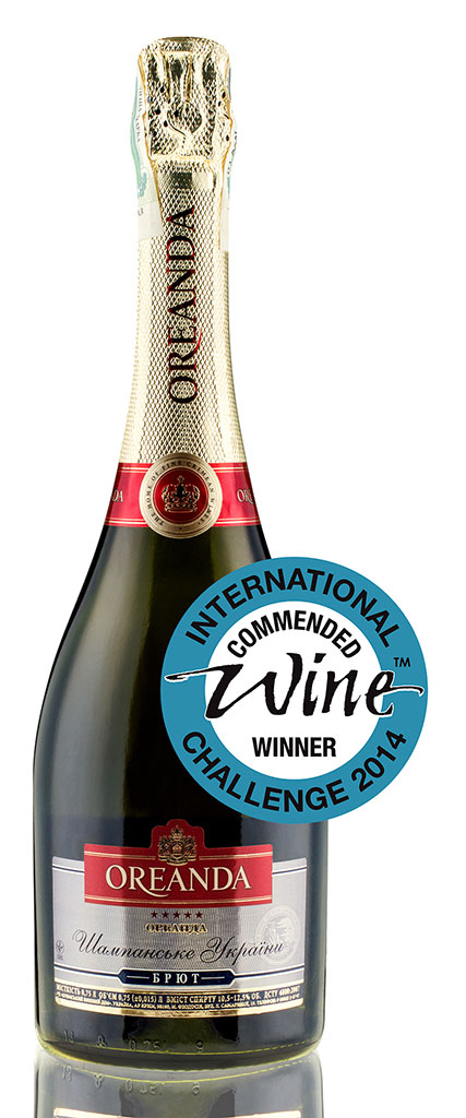 Фото: «Oreanda Брют» оказалось единственным отечественным шампанским, удостоенным особого знака качества Commended Winner.